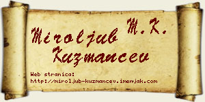 Miroljub Kuzmančev vizit kartica